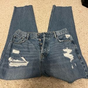 PAC sun high rise, straight leg jeans